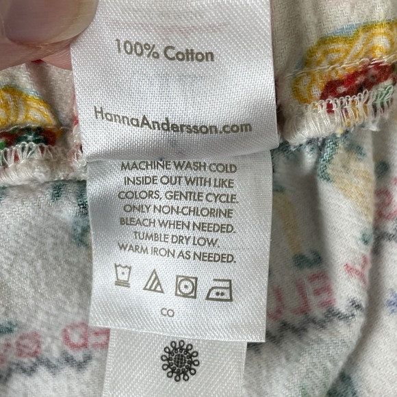 Hanna Andersson Mens Buddy Raised by Elves Flannel Pajama Pants Size S Christmas - Picture 7 of 8